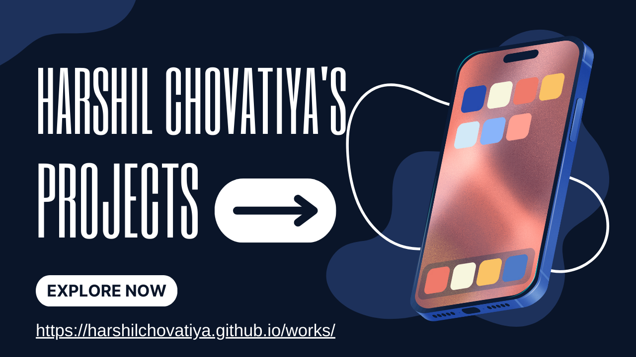 Harshil Chovatiya's Projects | Portfolio